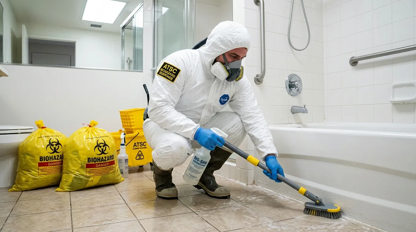 Decontamination equipment deployed for Blood Cleanup in Malden